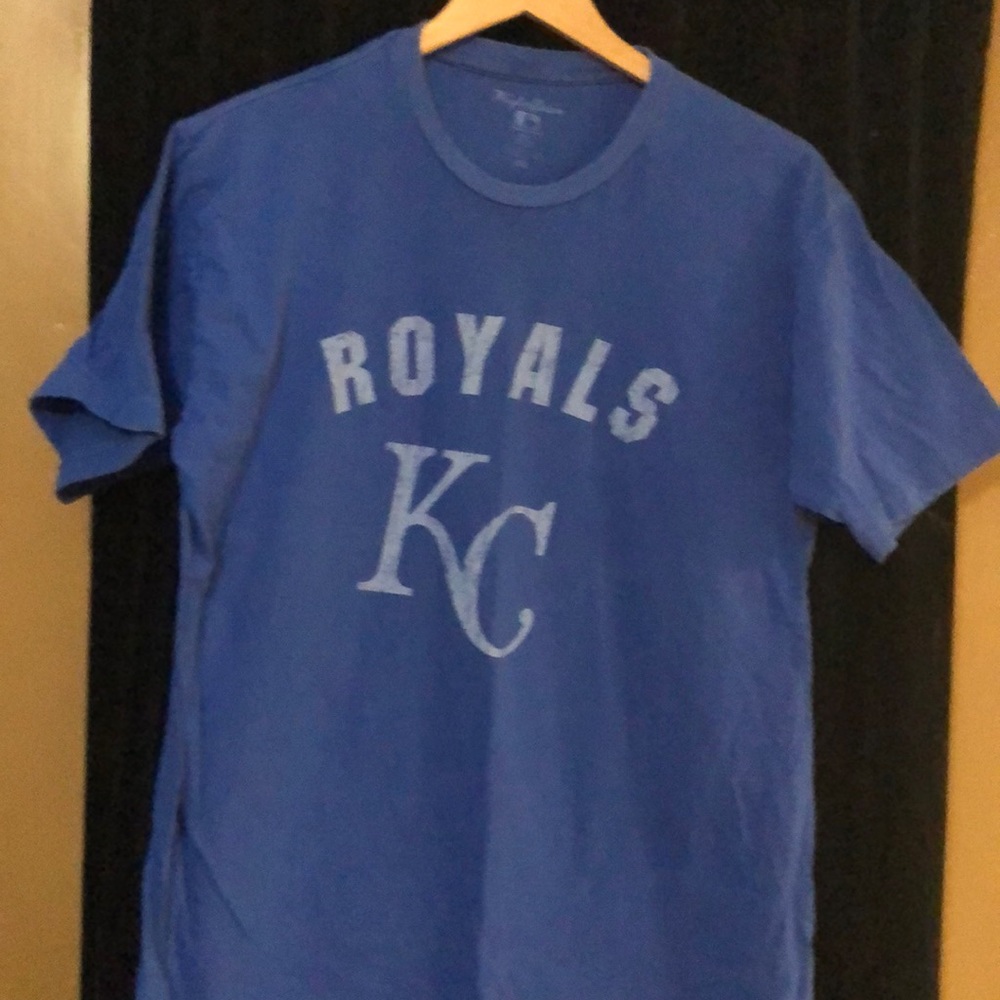 Kansas City Royals Sz Lg Tee - Blue 100% Cotton